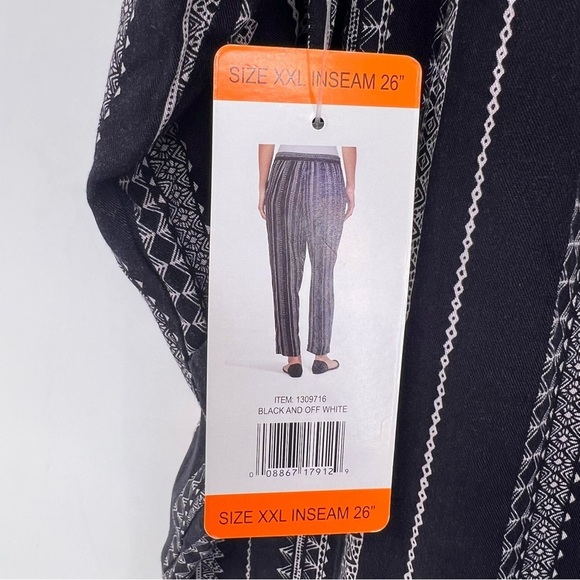 Jessica Simpson XXl black and white pants cadie b31 - Picture 5 of 6